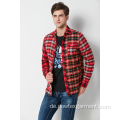 Mens Garn gefärbt Check Flanel Shirt